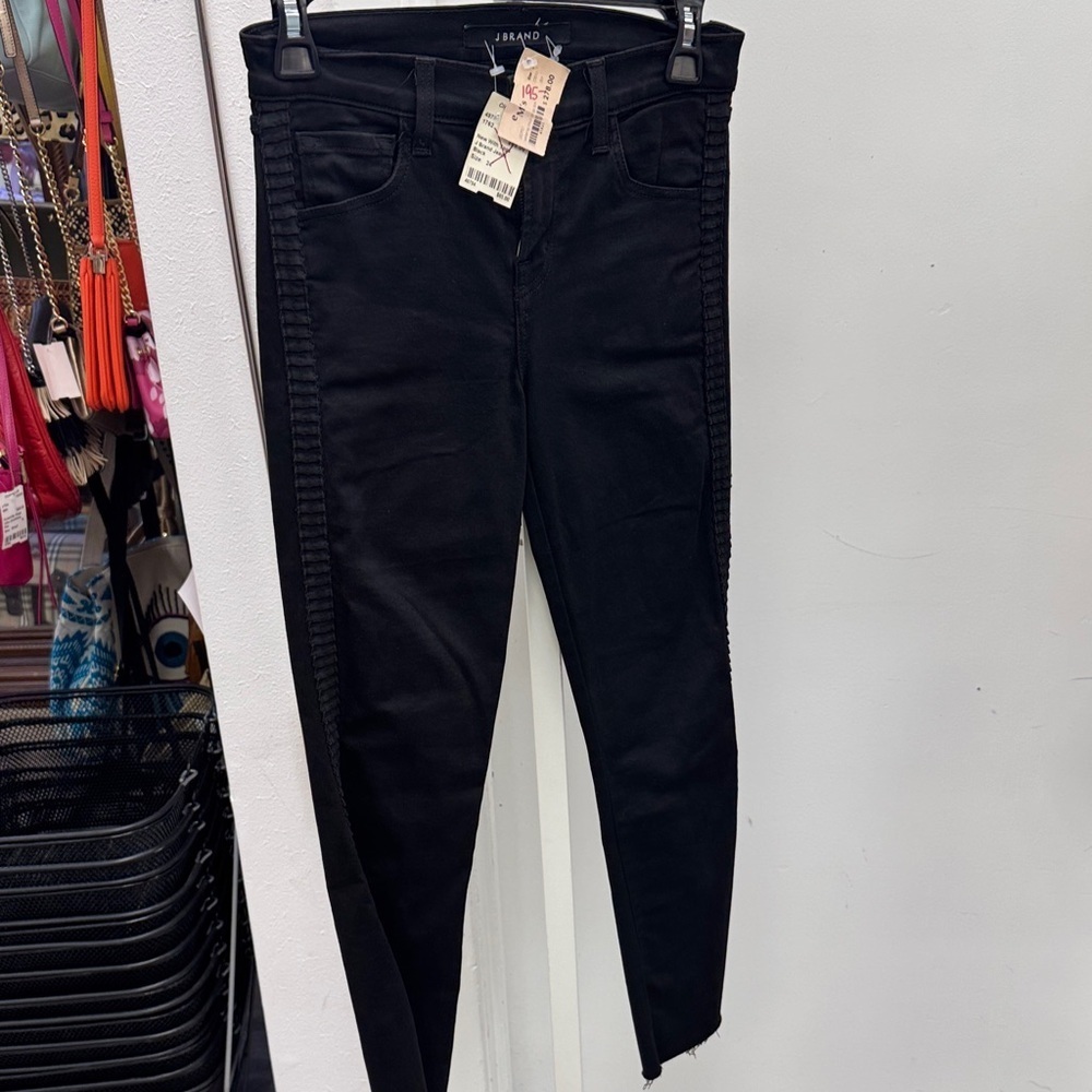 J Brand Women's Black Selena Mid Crop Ankle Jeans Size 24 NWT